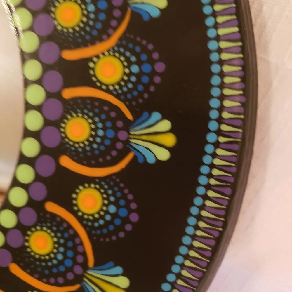 Upcycled Dot Mandala Mirror